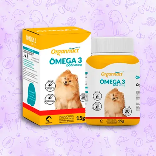 Ômega 3 Dog 500mg Suplemento Alimentar