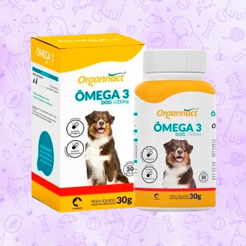 Ômega 3 Dog 1000mg Suplemento Alimentar